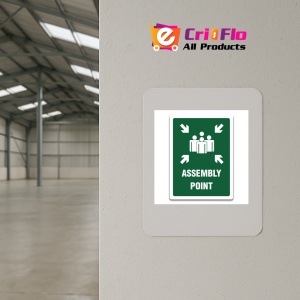 Indicator ASSEMBLY POINT, Sticker autocolant - Img 4
