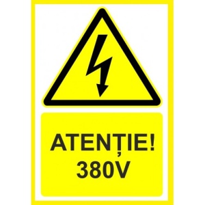 Indicator Atentie 280v, Sticker autocolant