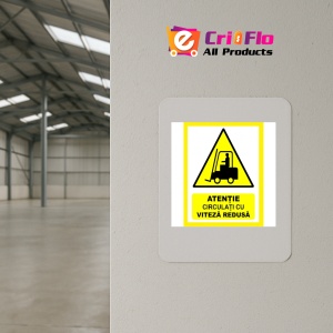 Indicator Atentie circulatie cu viteza redusa, Sticker autocolant - Img 4