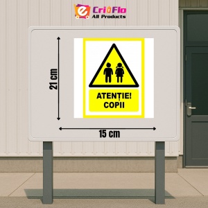 Indicator Atentie copii, Sticker autocolant - Img 2