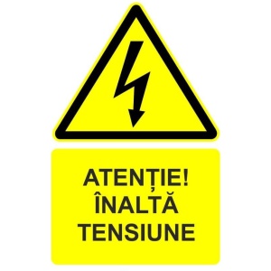 Indicator Atentie inalta tensiune indicator de avertizare, Sticker autocolant
