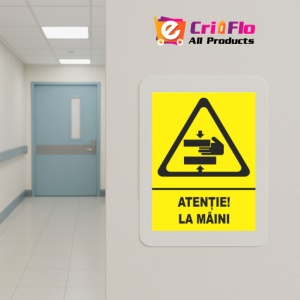 Indicator Atentie la maini, Sticker autocolant - Img 5