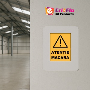 Indicator Atentie macara, Sticker autocolant - Img 3