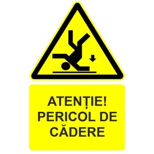 Indicator Atentie pericol de cadere indicator de avertizare, Sticker autocolant - Img 1