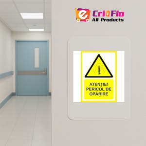Indicator Atentie pericol de oparire, Sticker autocolant - Img 5