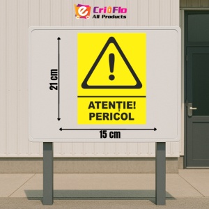 Indicator Atentie pericol, Sticker autocolant - Img 2