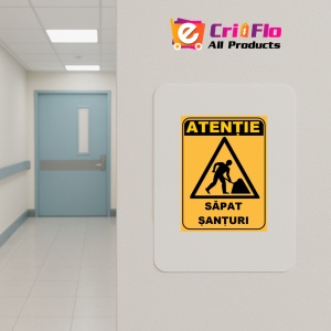 Indicator Atentie sapat santuri, Sticker autocolant - Img 5