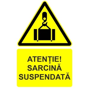 Indicator Atentie sarcina suspendata indicator de avertizare, Sticker autocolant