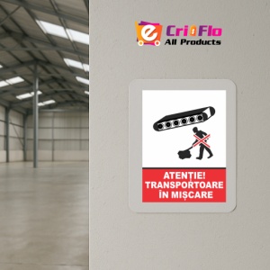 Indicator Atentie transportatoare in miscare, Sticker autocolant - Img 4