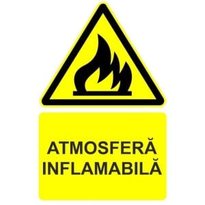 Indicator Atmosfera inflamabila indicator de avertizare, Sticker autocolant