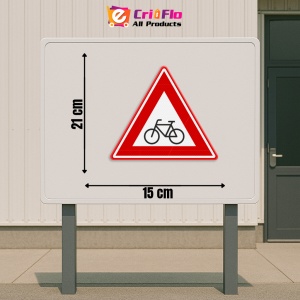 Indicator Avertizare pentru biciclete si biciclisti, Sticker autocolant - Img 2