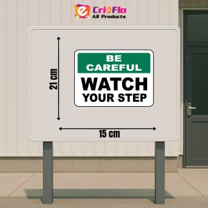Indicator Be Careful Watch Your Step Sign, Sticker autocolant - Img 2