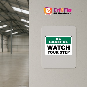 Indicator Be Careful Watch Your Step Sign, Sticker autocolant - Img 4
