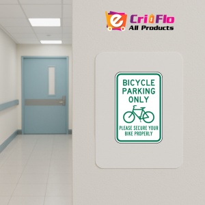Indicator Bicycle Parking Only Secure Your Bike Properly Sign, Sticker autocolant - Img 5