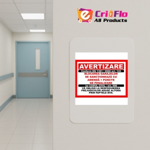 Indicator Blocarea garajelor se sanctioneaza, Sticker autocolant - Img 5