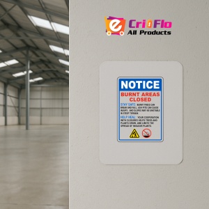 Indicator Burnt Areas Closed Sign, Sticker autocolant - Img 4