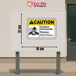 Indicator Carbon Monoxide Poison Sign, Sticker autocolant - Img 2