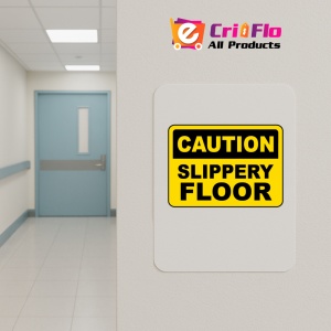 Indicator Caution Slippery Floor Sign, Sticker autocolant - Img 5