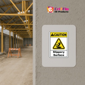 Indicator Caution Slippery Surface Sign, Sticker autocolant - Img 5