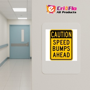 Indicator Caution Speed Bumps Ahead Sign, Sticker autocolant - Img 5