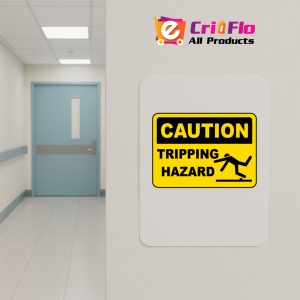 Indicator Caution Tripping Hazard Sign, Sticker autocolant - Img 4