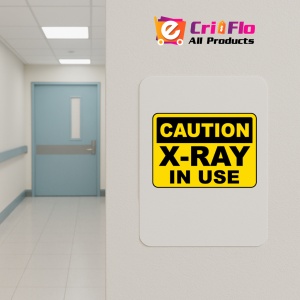 Indicator Caution X-Ray In Use Sign, Sticker autocolant - Img 5