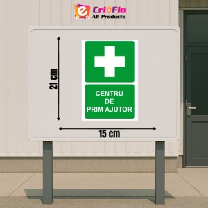 Indicator Centru de prim ajutor, Sticker autocolant - Img 2