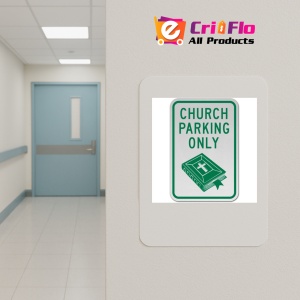 Indicator Church Parking Only, Sticker autocolant - Img 5