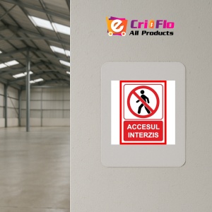 Indicator Cu accesul interzis, Sticker autocolant - Img 4