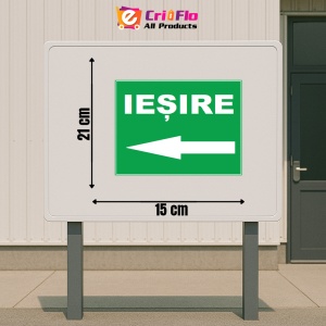 Indicator Cu iesire prin stanga, Sticker autocolant - Img 2