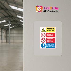 Indicator Cu instructiuni de protectia muncii, Sticker autocolant - Img 3