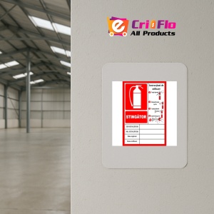 Indicator Cu instructiuni de utilizare stingatoare, Sticker autocolant - Img 4