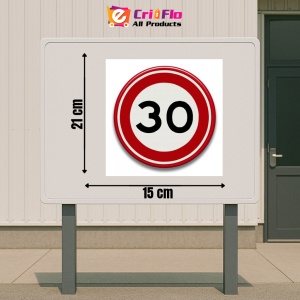 Indicator cu viteza maxima de 15 km pe ora, Sticker autocolant - Img 2