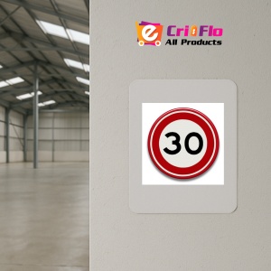 Indicator cu viteza maxima de 15 km pe ora, Sticker autocolant - Img 4
