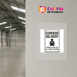 Indicator Curbside Delivery Remain in Your Car Sign, Sticker autocolant - Img 3