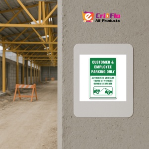 Indicator CUSTOMER EMPLOYEE PARKING ONLY SIGN, Sticker autocolant - Img 5