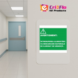 Indicator De avertisment intreruperea alimentarii va descarca materialele de urgenta, Sticker autocolant - Img 4