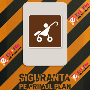 Indicator De camping bebe, Sticker autocolant - Img 2