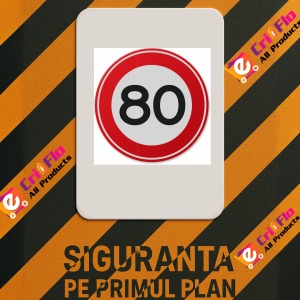 Indicator de circulatie 70 km, Sticker autocolant - Img 2