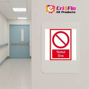 Indicator De interzicere parcare cu textul personalizat, Sticker autocolant - Img 4