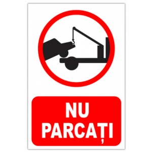 Indicator De parcare nu parcati, Sticker autocolant