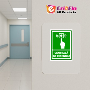 Indicator De securitate centrala de incendiu, Sticker autocolant - Img 4