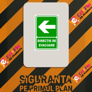 Indicator De securitate iesire in stanga, Sticker autocolant - Img 2