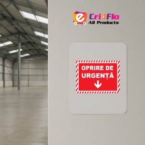 Indicator De siguranta oprire pentru urgenta, Sticker autocolant - Img 3