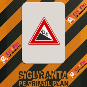 Indicator Deal abrupt in jos, Sticker autocolant - Img 2