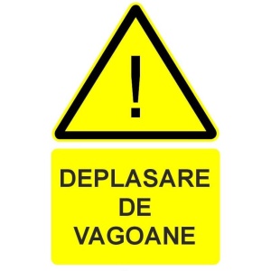 Indicator Deplasare de vagoane indicator de avertizare, Sticker autocolant