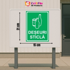 Indicator Deseuri sticla, Sticker autocolant - Img 2