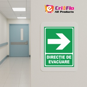 Indicator Directie de evacuare dreapta, Sticker autocolant - Img 5
