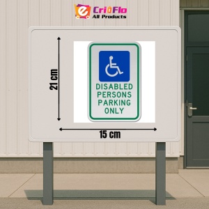 Indicator Disabled Persons Parking Only Sign, Sticker autocolant - Img 2
