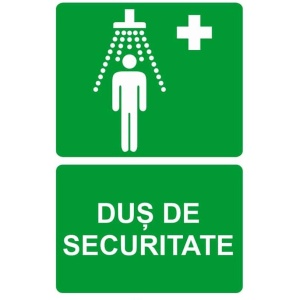 Indicator Dus de securitate v1, Sticker autocolant - Img 1